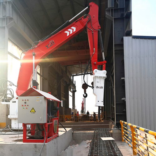 砂石骨料厂破碎机料仓口碎石用锤式固定式液压破碎站的优点和缺点